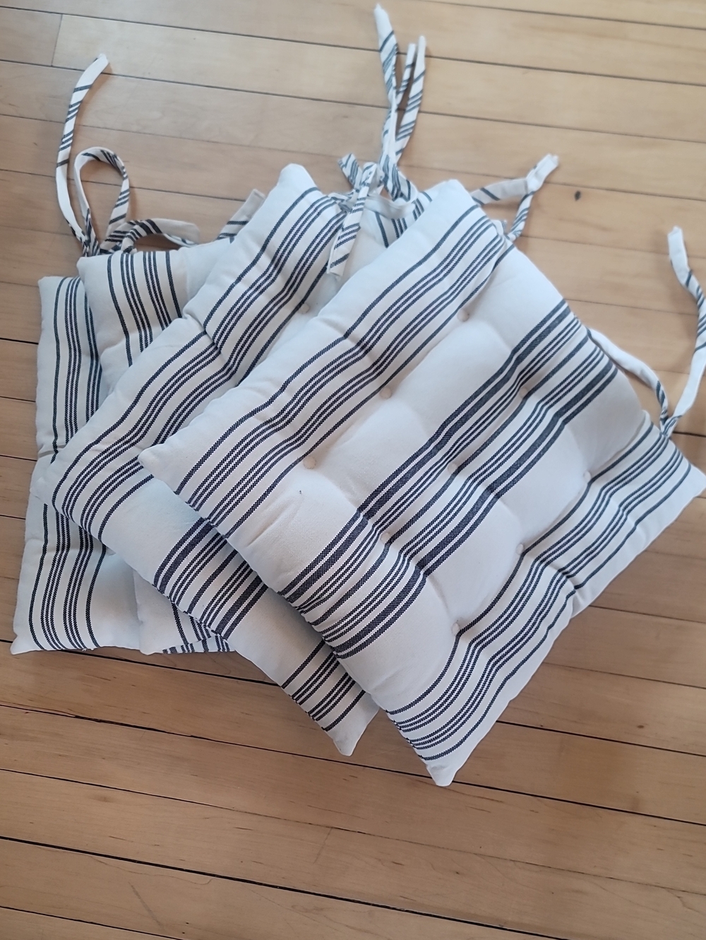 Striped Farmhouse Seat Cushions